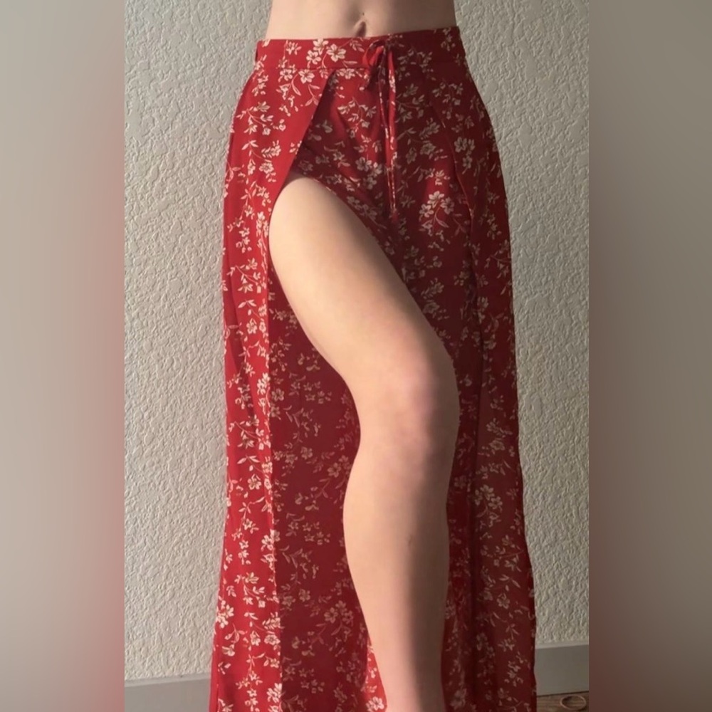 Harem Pants With Sexy Open Slit Pants